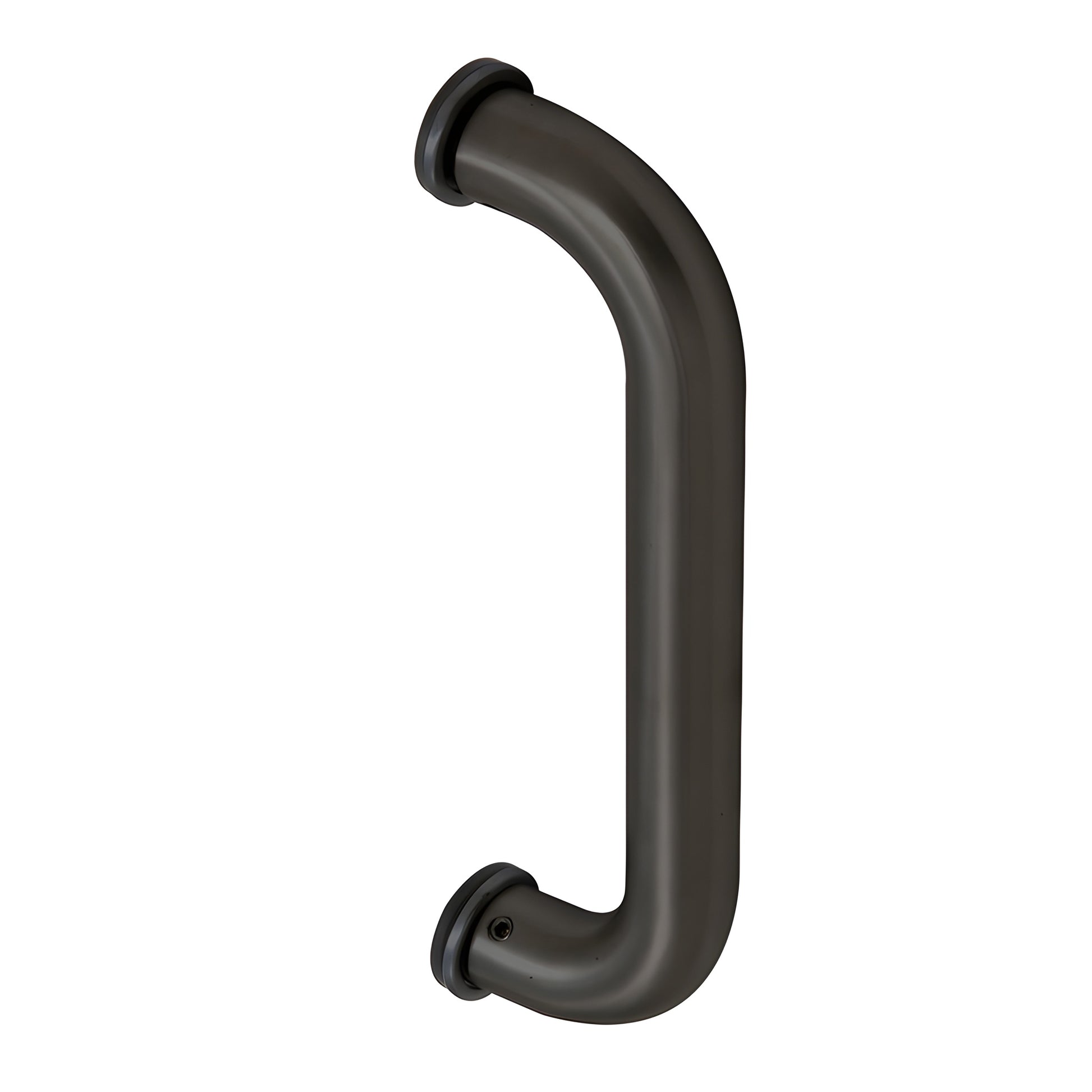 CM8DU black bronze anodized 1" diameter 8" center-to-center door pull handle, single-sided mount
