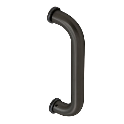 CM8DU black bronze anodized 1" diameter 8" center-to-center door pull handle, single-sided mount