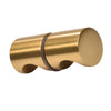 SDK140MG modern gold brass crescent back-to-back grip knob for frameless shower doors, 1" diameter, solid brass