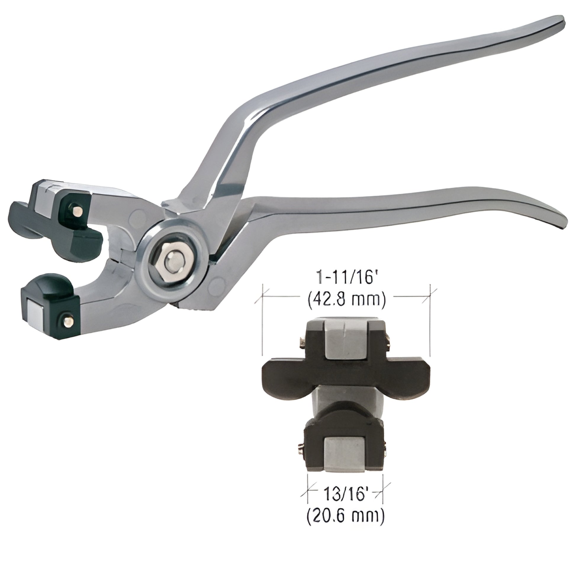 CRL GRP512 glass running pliers - 81 2" aluminum tool with non-marring plastic jaws for 1/8-3/8" glass