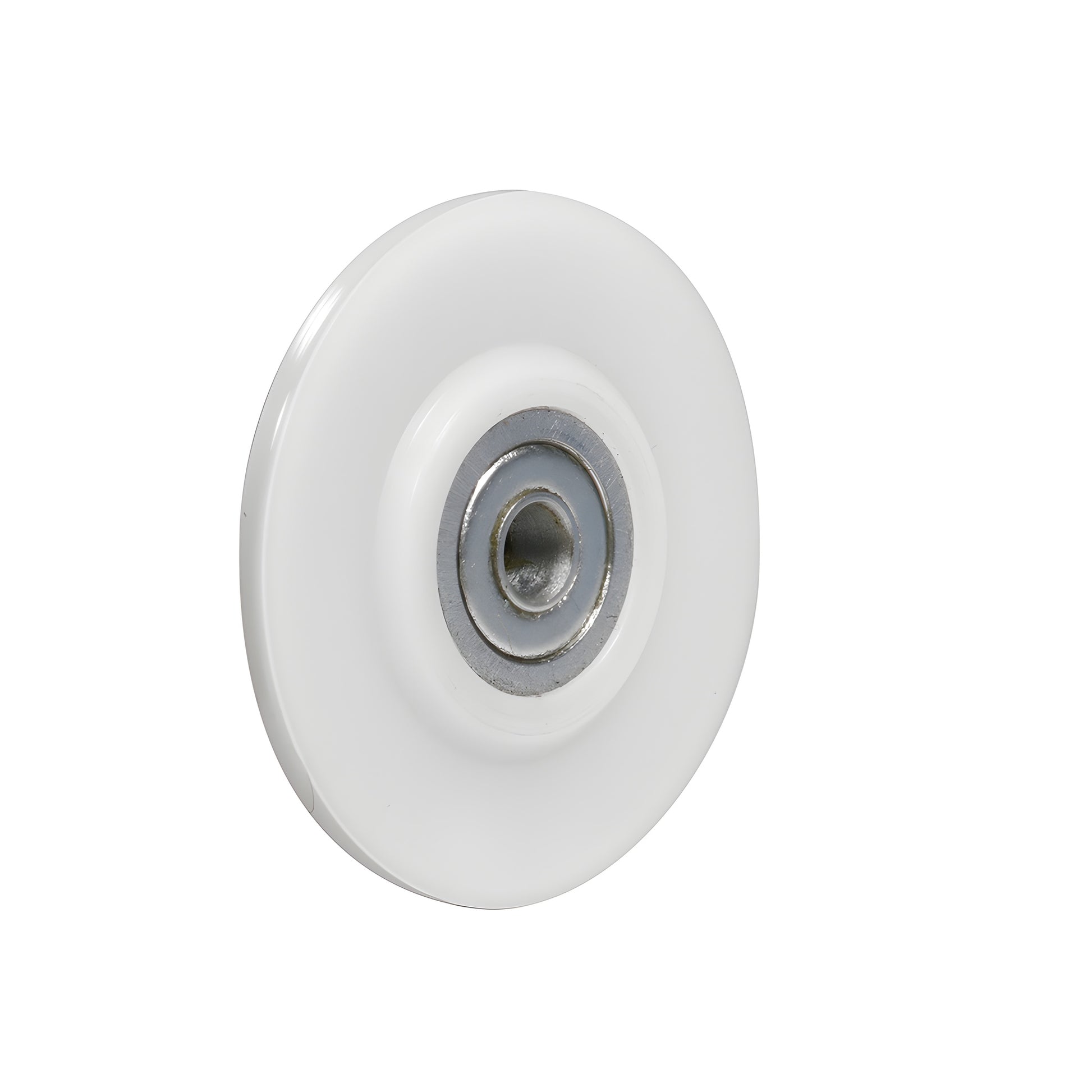White 2 in concave nylon replacement wheel with metal ball bearing (REPK7N) for screen/spline rollers