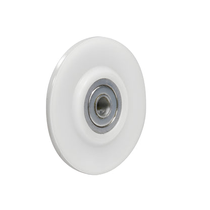White 2 in concave nylon replacement wheel with metal ball bearing (REPK7N) for screen/spline rollers