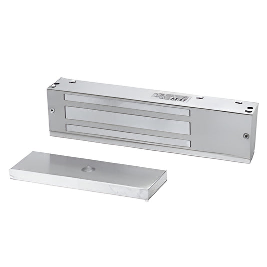 SDC1511A aluminum 1500-series electromagnetic door lock, 11 inch bar with matching armature plate, anodized finish