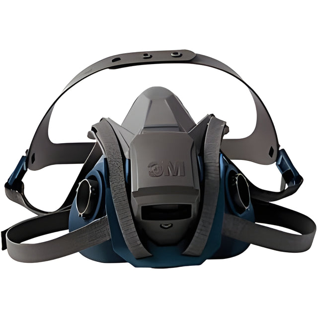 6500QL Series Half Facepiece Respirator With Quick-Latch Drop-Down Feature, Silicone, Medium