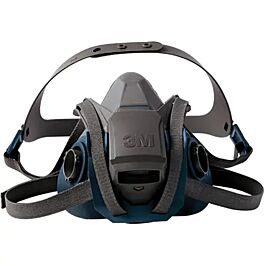 6500QL Series Half Facepiece Respirator With Quick-Latch Drop-Down Feature, Silicone, Medium- 1 Each