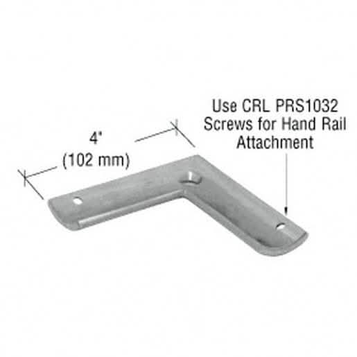 CRL Brushed Stainless 90º Post P-Series Radius Replacement Saddle for Secure Installation