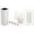 CRL Sky White 4x4 Surface-Mount Post Kit 42in for Deck Railing