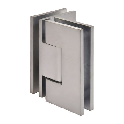 CRL Vienna 092 Brushed Chrome 90° Glass-to-Glass Shower Door Hinge