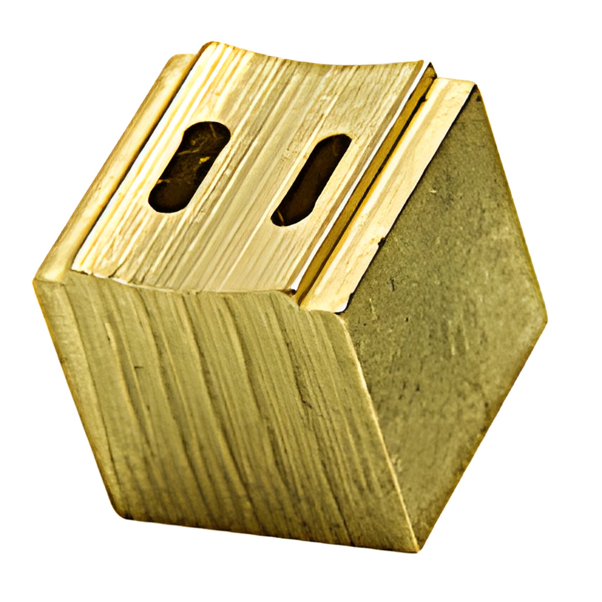 Solid brass hexagonal insulating-glass nozzle tip with two oval ports, 3/4 in (SKU BN12)