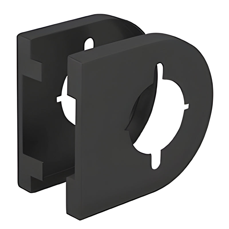 Matte black non-handed cylindrical lever lock cover fits LH10/40/50/70 series - SKU LCLCMBL
