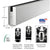 CRL Satin Anodized 4" x 240" Length Square Sidelite Rail