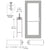 CRL-U.S. Aluminum 550 Anodized Wide Stile 3'x7' Offset Passive Leaf