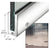 CRL Polished Stainless 2.5" RH Slim Door Rail w/ Lock, Custom Length