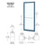 CRL-U.S. Aluminum Series 250 Narrow Stile Door, KYNAR, Geared Hinge