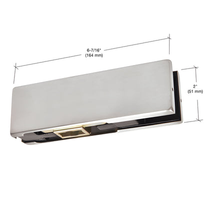 PT1034BS brushed stainless steel DORMAKABA bottom patch fitting for 3/4" tempered glass swing door