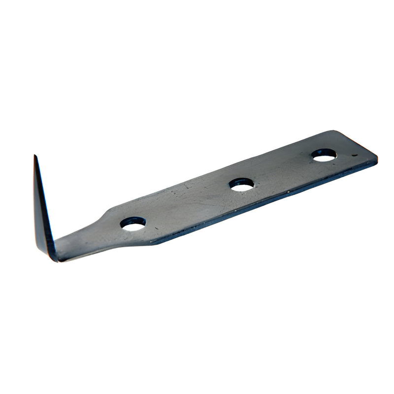 UltraWiz AN5002 ultra-thin cold knife blade, 1 in. shank, double-taper strip with angled tip and three holes