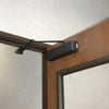 PR92DADU dark bronze surface-mounted cast-iron door closer with parallel arm and cover, adjustable Grade 1 closer