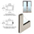 CRL 3 in Brushed Stainless Steel Narrow-Stile Clad Full-Framed Door