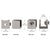 CRL Brushed Nickel Glass Clamp Set-Screw 1/4 to 5/16 in, 10 pk