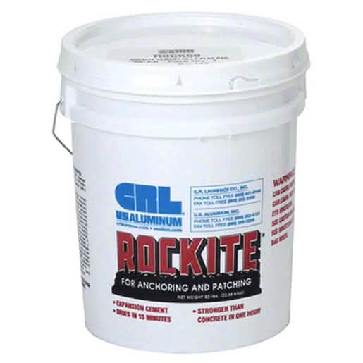 CRL 50 Lbs. Rockite™ Expanding Cement - Fast-setting, secure anchoring solution.