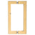CRL French Gold 8x8 SQ Square Tubing Back-to-Back Glass Door Pulls