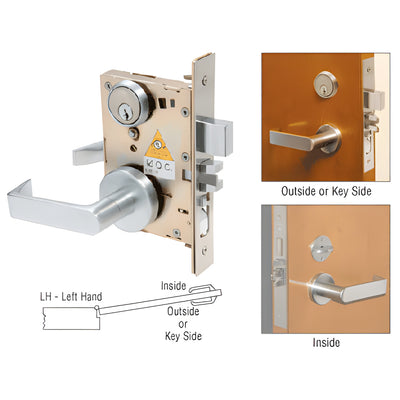 CRL Heavy-Duty Mortise Lever Door Lock – Commercial Grade