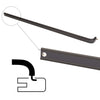 Dark bronze aluminum push bar DL9535DU for narrow stile doors up to 42 in, 1/2 x 1 1/4 in.