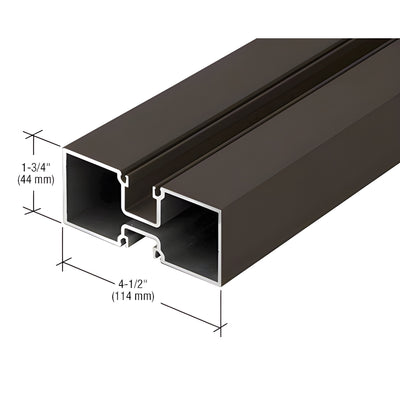 CRL-U.S. Aluminum 4-1/2" Hollow Door Jamb, Bronze/Black Anodized 24'2"