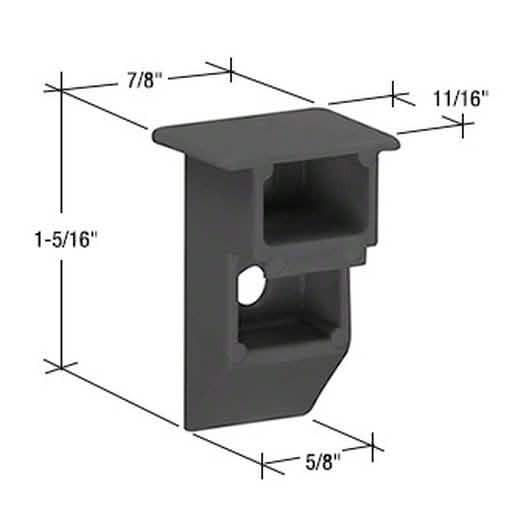 CRL Black 1-5/16\" Nylon Sash Cam for Sliding Windows – Durable, Easy Installation