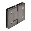 Matte gun metal 180 glass-to-glass shower hinge, solid brass Cologne series - SKU C0L180MGM