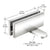 CRL 90° Hold-Open Glass Door Patch Fitting Polished Stainless 2-9/16"