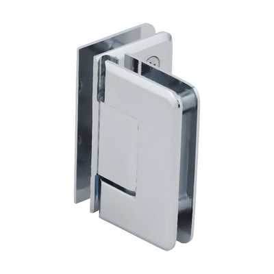 CRL Pinnacle 092 Polished Chrome 90° Glass-to-Glass Shower Hinge
