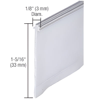 CRL 36" Gray Shower Door Vinyl "Star Tip" Sweep