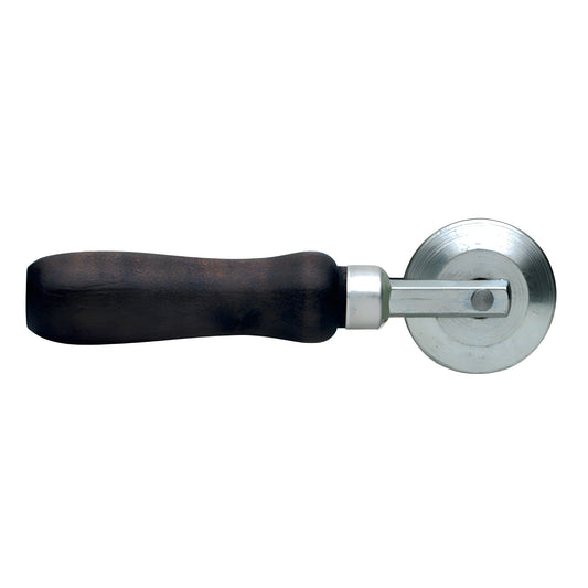 CRL bevel roller SKU 27S2 - hardwood handle with 2.25 in steel roller for glazing and screen spline