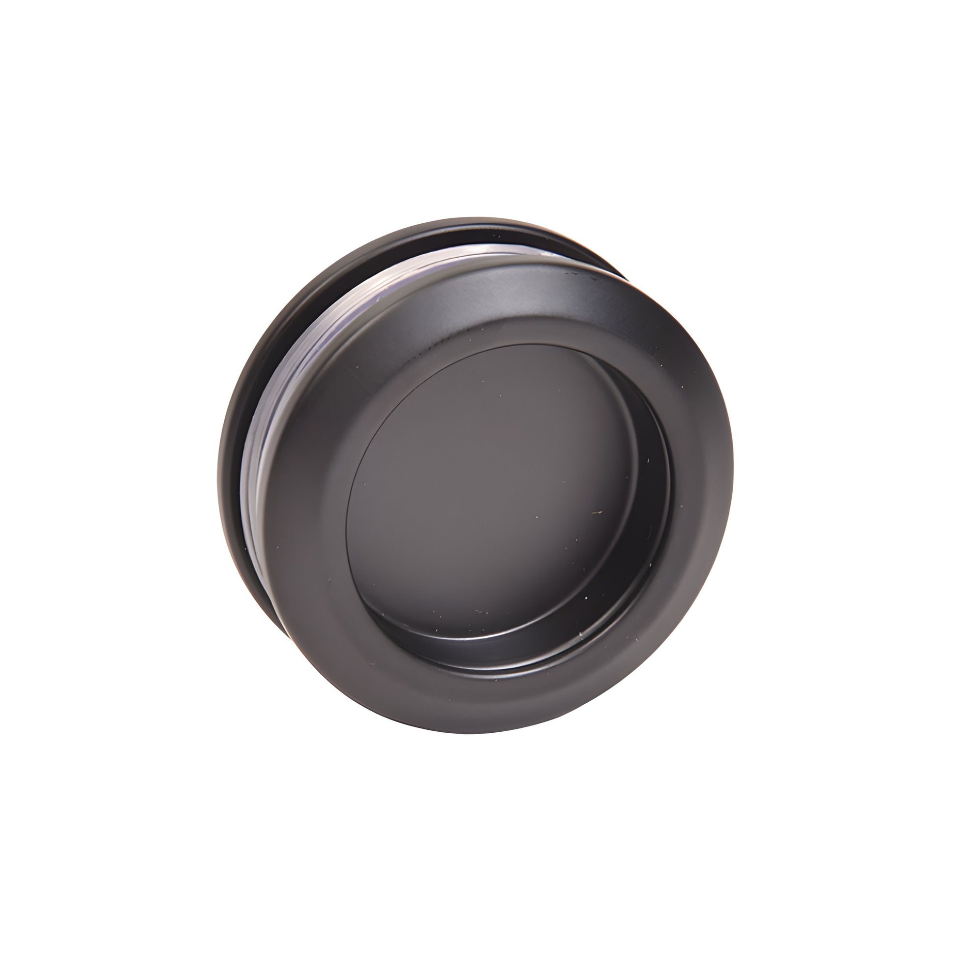 Frameless glass shower with matte black Cavoli sliding header and pull (SKU CAV78MBL), top rollers, 78" header.