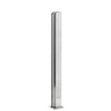 CRL Design Series D990BA24C bright anodized aluminum 24 in square center partition post with U channel glazing.