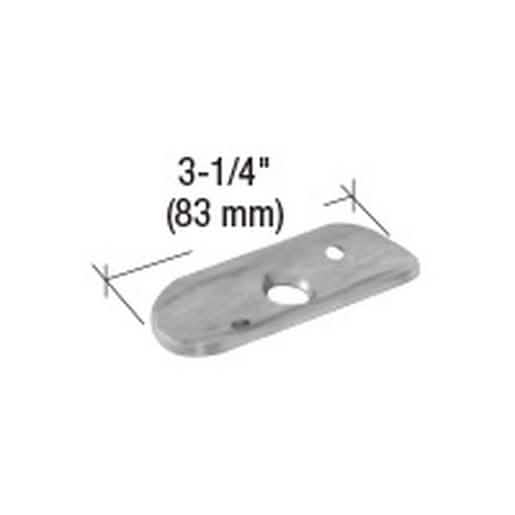 CRL Brushed Stainless 180º Post P-Series Low Profile Saddle - Radius Replacement