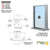 Exterior Glazed Service Window CRL Brushed SS with 12" Shelf Tray