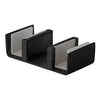 CRL Matte Black Deluxe 180 Degree Cambridge Series Two Door Bypass Sliding Shower Door System