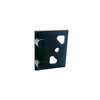 CRL Matte Black Premium Brixen Series Two Door Bypass Sliding Shower Door System with Concealed Hardware