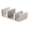 CRL Brushed Stainless Steel Deluxe 180 Degree Cambridge Series Two Door Bypass Sliding Shower Door System