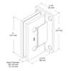 CRL Satin Brass Trento Full Back Hinge