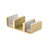 CRL Satin Brass Deluxe 180 Degree Cambridge Series Two Door Bypass Sliding Shower Door System