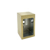 CRL Satin Brass Premium Brixen Series Two Door Bypass Sliding Shower Door System with Concealed Hardware