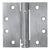 CRL 4-1/2 in Square Satin Chrome Heavy-Duty Spring Door Hinge
