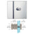 CRL Brushed Nickel Single-Sided Shower Door Knob for Glass