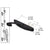 CRL Truth® 1-3/8" Black Multi-Point Door Latch Actuator