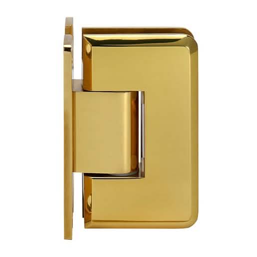 CRL Brass Cologne 337 Series Adjustable Wall Mount 'H' Back Plate Hinge - Durable & Stylis