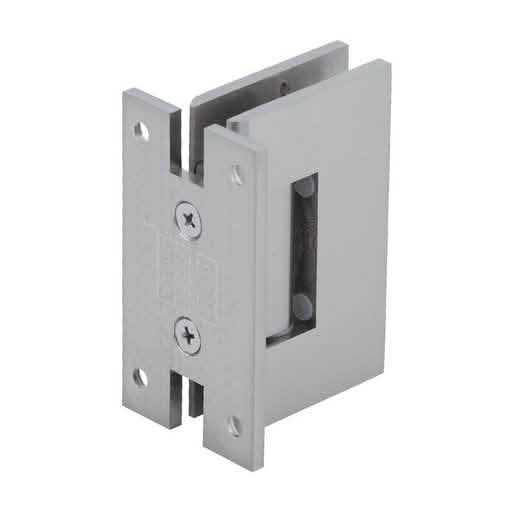 CRL Brushed Nickel Geneva 037 Series Wall Mount 'H' Back Plate Hinge - Durable & Stylish