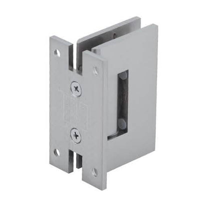 CRL Brushed Nickel Geneva 037 Series Wall Mount 'H' Back Plate Hinge - Durable & Stylish